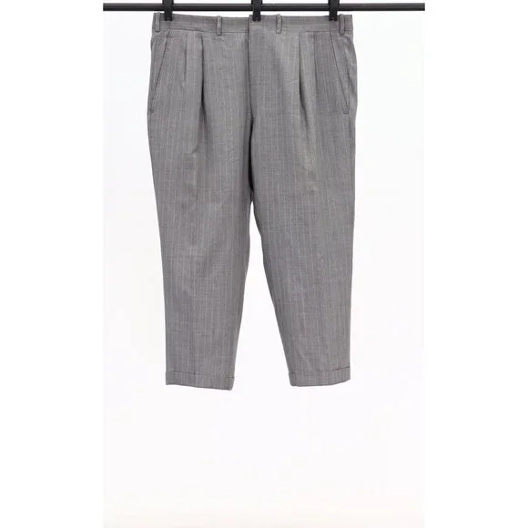 Tom James 44S 40x26 Gray Striped 2-Button Suit R458 - Picture 14 of 15